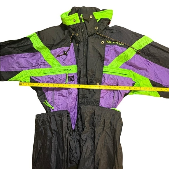 Vintage Couloir One Piece Ski Suit 80's 90's Women' Size 42 - Picture 13 of 15